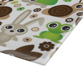 Planche À Découper papier peint d'animal de lapin de tortue de cerfs (Coin)