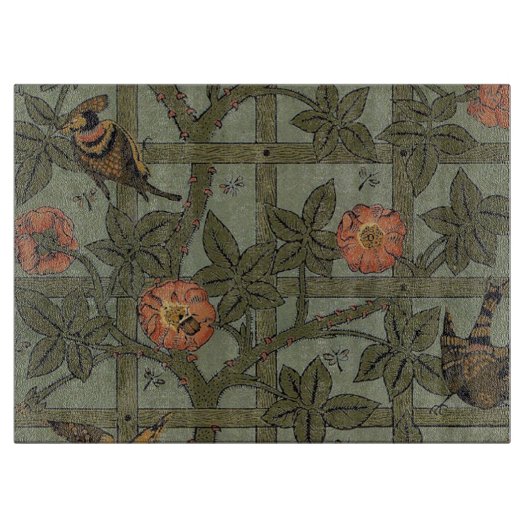 Planche À Découper Papier peint en treillis de William Morris (Devant)