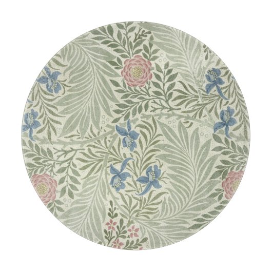 Planche À Découper Papier peint floral de William Morris Larkspur (Devant)