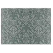 Planche À Découper Papier peint floral vert (Devant)