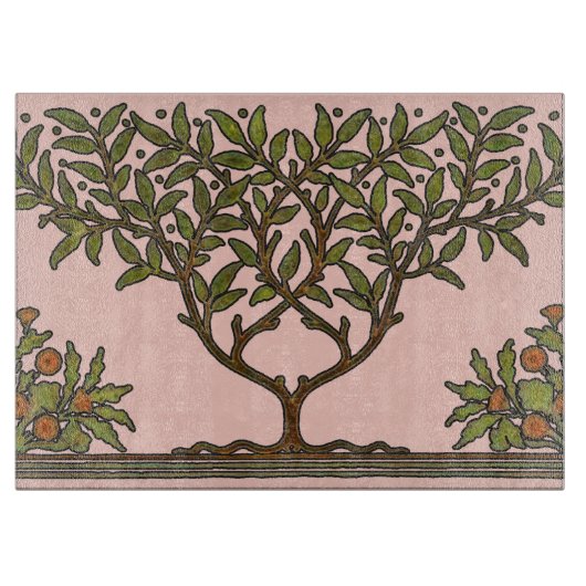Planche À Découper Papier peint frise d'arbre de William Morris (Devant)