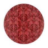 Planche À Découper Papier peint rouge (Devant)