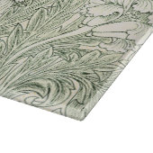 Planche À Découper Papier peint tulipe classique vert de William Morr (Coin)