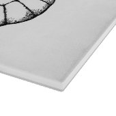 Planche À Découper Papillon blanc à veine noire (Coin)