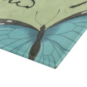 Planche À Découper Papillon Bleu-À ailes sur la carte postale (Coin)