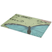 Planche À Découper Papillon Bleu-À ailes sur la carte postale (Coin)