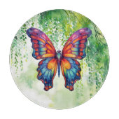 Planche À Découper Papillon Bleu Orange ailes (Devant)