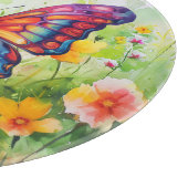 Planche À Découper Papillon Bleu Orange ailes (Coin)