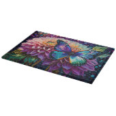 Planche À Découper Papillon Dahlia Et Iridescente (Coin)
