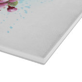 Planche À Découper Papillon de fleurs avec Sakura rose (Coin)