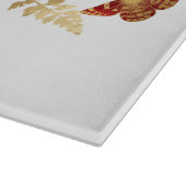 Planche À Découper Papillon floral d'or rouge rose (Coin)
