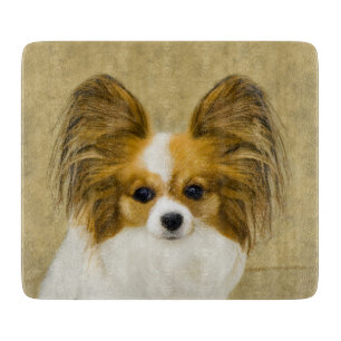 Planche À Découper Papillon (Hound Tri) Peinture - Art Chien original