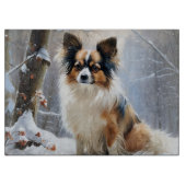 Planche À Découper Papillon Laisser neiger Noël (Devant)