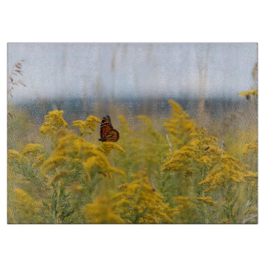 Planche À Découper Papillon Monarque sur Goldenrod (Devant)