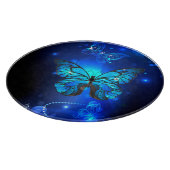 Planche À Découper Papillon Morpho sur fond sombre (Coin)