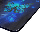 Planche À Découper Papillon Morpho sur fond sombre (Coin)
