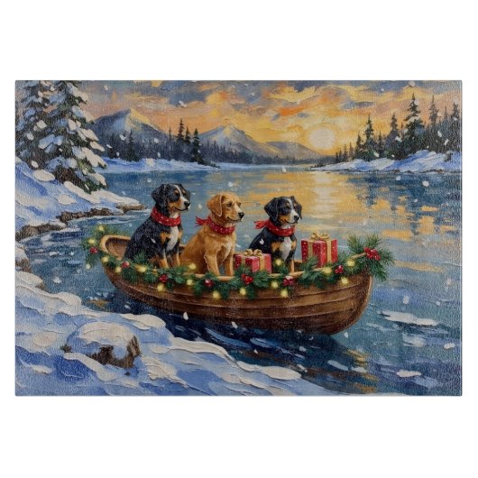 Planche À Découper Papillon Noël Bateau Fêtes (Devant)