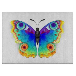 Planche À Découper Papillon Paon Arc-en-ciel
