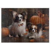 Planche À Découper Papillon Puppy Automne Citrouille de plaisir (Devant)