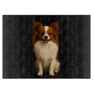Planche À Découper Papillon raffiné Black 4 Luxe sur tableau en verre