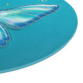 Planche À Découper Papillon turquoise (Coin)