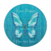 Planche À Découper Papillon turquoise (Devant)