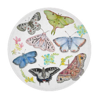 Planche À Découper Papillons aquarelle en vol