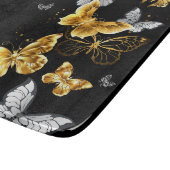 Planche À Découper Papillons blancs et dorés (Coin)