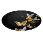 Planche À Découper Papillons blancs et dorés (Coin)