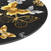 Planche À Découper Papillons blancs et dorés (Coin)