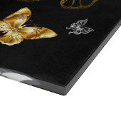 Planche À Découper Papillons dorés et blancs (Coin)