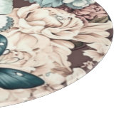 Planche À Découper Papillons et fleurs brunes (Coin)