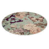 Planche À Découper Papillons et fleurs vert pastel (Coin)