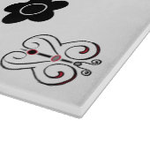 Planche À Découper Papillons rouges et noirs et positions (Coin)