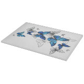 Planche À Découper Papillons volants bleus Morpho (Coin)