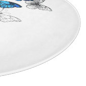 Planche À Découper Papillons volants bleus Morpho (Coin)