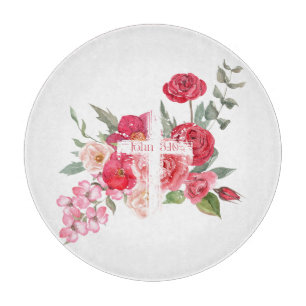 Planche À Découper Pâques/Croix/Jean3:16/Jésus