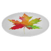Planche À Découper Pâques de boisson de la feuille d'érable d'automne (Coin)