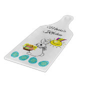 Planche à découper Pâques en verre (Coin)