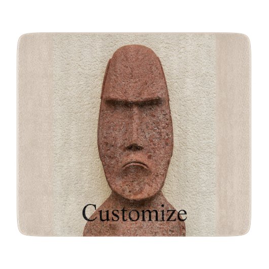 Planche À Découper Pâques Île Moai Head Thunder Cove (Devant)