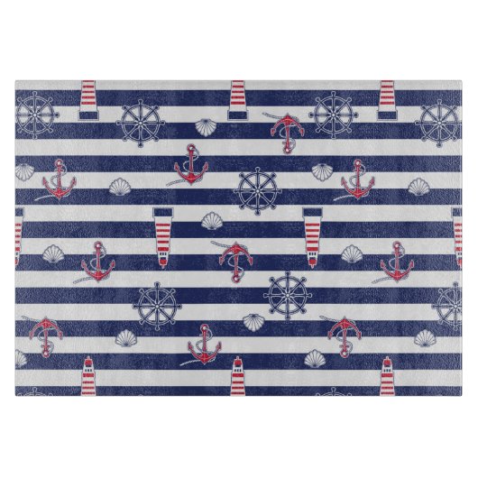 Planche À Découper Par le motif de mer (Devant)