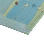 Planche À Découper Parade Abstraite des oeufs bleus (Coin)