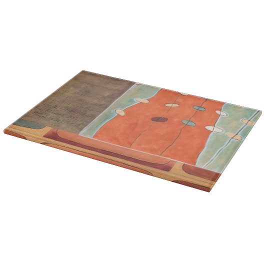 Planche À Découper Parade Abstraite des oeufs par Erica J Vess (Coin)