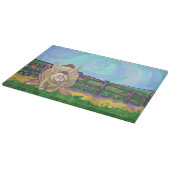 Planche À Découper Parade animalière sur lapin mignon (Coin)