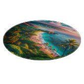 Planche À Découper Paradis tropical de l'île de Maui (Coin)