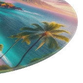 Planche À Découper Paradis tropical de l'île de Maui (Coin)