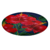 Planche À Découper Paradis tropical Hibiscus Hawaïen (Coin)
