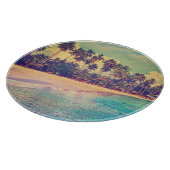 Planche À Découper Paradis tropical : mer, hôtel, plage. (Coin)