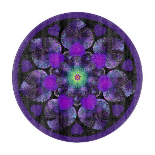 Planche À Découper Parapluie violet & coeurs .7