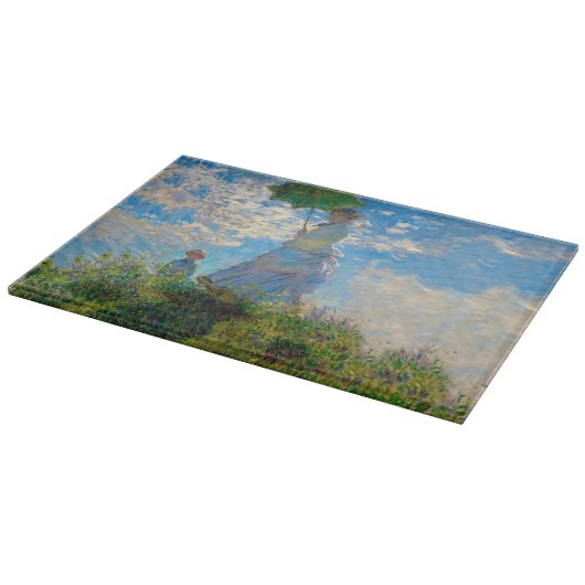 Planche À Découper Parasol Monet Femme Impressionnisme (Coin)